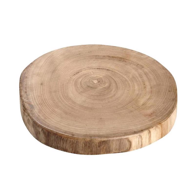 Διακοσμητικά και αξεσουαρ κουζίνας agiovlasitishome - ΣΗΜΑΝΤΙΚΟ: Σε περίπτωση διαφοράς τιμής από το κατάστημα ισχύει παντα και μόνο η τιμή του καταστήματος Πλατό Σερβιρίσματος Ξύλινο Στρογγυλό 35Χ32Χ3.5εκ XYP109