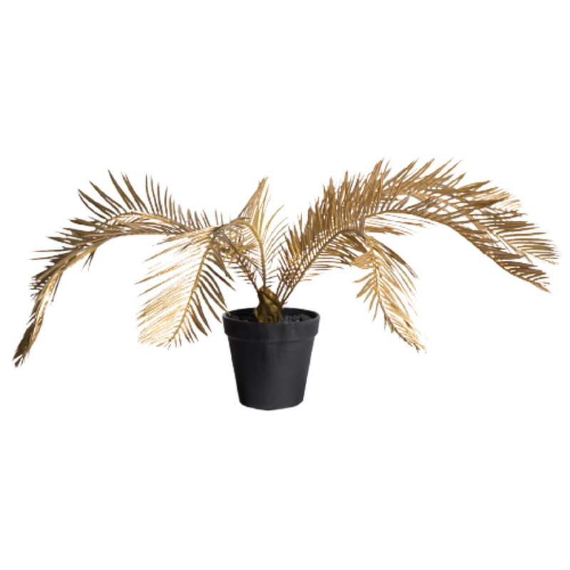 Γλάστρες - Ζαρντινιέρες agiovlasitishome - ΣΗΜΑΝΤΙΚΟ: Σε περίπτωση διαφοράς τιμής από το κατάστημα ισχύει παντα και μόνο η τιμή του καταστήματος Supergreens Τεχνητό Φυτό Φοίνικας σε Γλάστρα Χρυσό 57cm