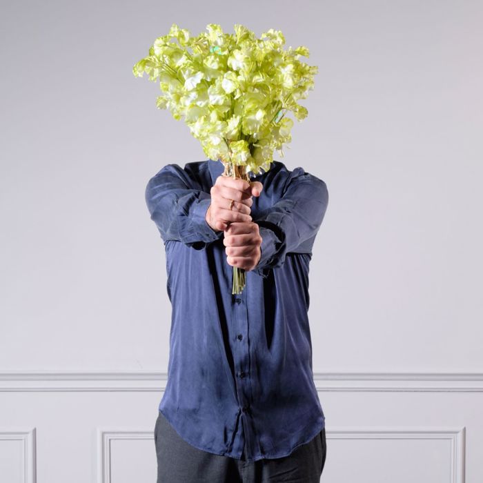 Supergreens Texnito Bouketo Mosxompizelo Prasino 50cm 1531-7
