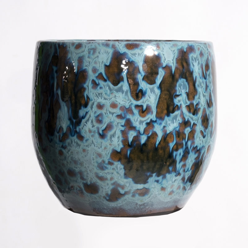 Γλάστρες - Ζαρντινιέρες agiovlasitishome - ΣΗΜΑΝΤΙΚΟ: Σε περίπτωση διαφοράς τιμής από το κατάστημα ισχύει παντα και μόνο η τιμή του καταστήματος Supergreens Κασπώ Τερακότα ''Gustavo'' Μπλε Φ24x21cm 75