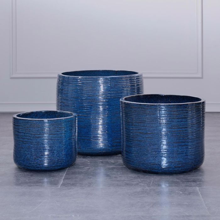 Supergreens Kaspo Keramiko Pearl Blue F24x20cm A-0740-8