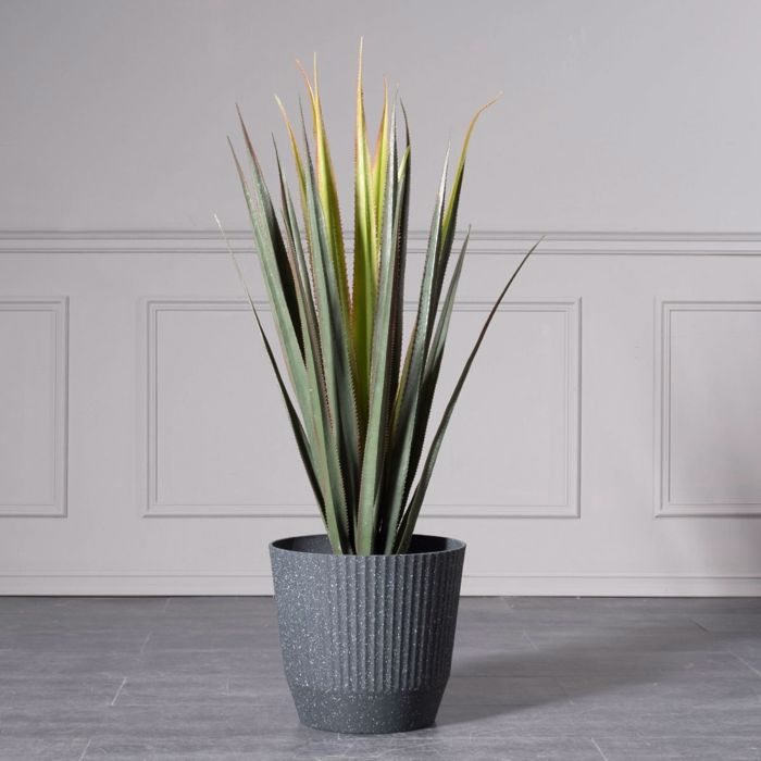 Supergreens Γλάστρα PVC Terazzo Μαύρο Φ37x33cm 9160-8 Supergreens Gastra PVC Terazzo Mavro F37x33cm 9160-8