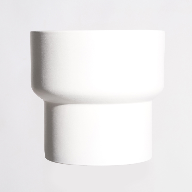 Γλάστρες - Ζαρντινιέρες agiovlasitishome - ΣΗΜΑΝΤΙΚΟ: Σε περίπτωση διαφοράς τιμής από το κατάστημα ισχύει παντα και μόνο η τιμή του καταστήματος Supergreens Κασπώ Τερακότα ''Riva'' Στρογγυλό Λευκό Φ26