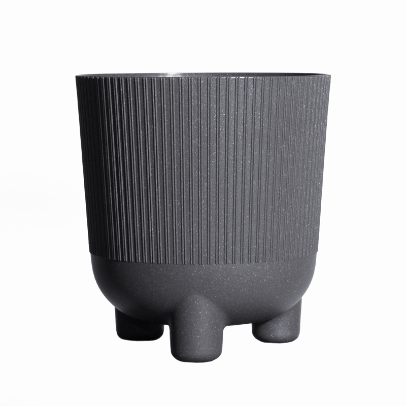 Γλάστρες - Ζαρντινιέρες agiovlasitishome - ΣΗΜΑΝΤΙΚΟ: Σε περίπτωση διαφοράς τιμής από το κατάστημα ισχύει παντα και μόνο η τιμή του καταστήματος Supergreens Κασπώ Πλαστικό ''Cortado'' Στρογγυλό Γκρι Φ