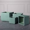 Supergreens Gastra Pilini Tetragni ''Stripe'' Menta Small 24x24x23cm A-2050-8
