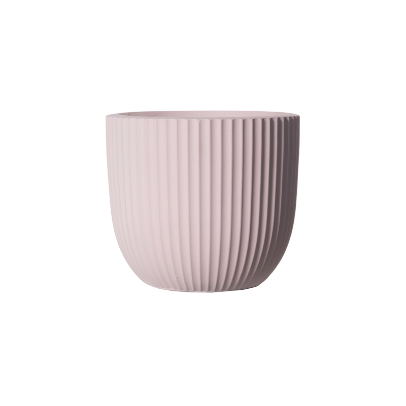 Γλάστρες - Ζαρντινιέρες agiovlasitishome - ΣΗΜΑΝΤΙΚΟ: Σε περίπτωση διαφοράς τιμής από το κατάστημα ισχύει παντα και μόνο η τιμή του καταστήματος Supergreens Γλάστρα Πήλινη Στρογγυλή ''Stripe'' Ροζ S Φ