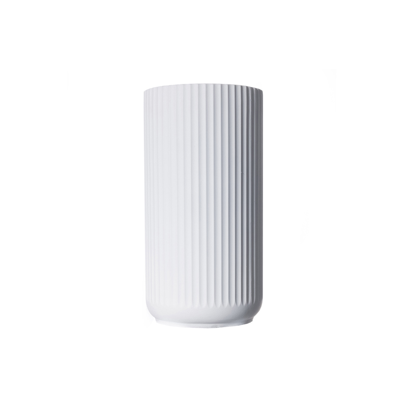 Γλάστρες - Ζαρντινιέρες agiovlasitishome - ΣΗΜΑΝΤΙΚΟ: Σε περίπτωση διαφοράς τιμής από το κατάστημα ισχύει παντα και μόνο η τιμή του καταστήματος Supergreens Γλάστρα Πήλινη Κύλινδρος ''Stripe'' Λευκή S