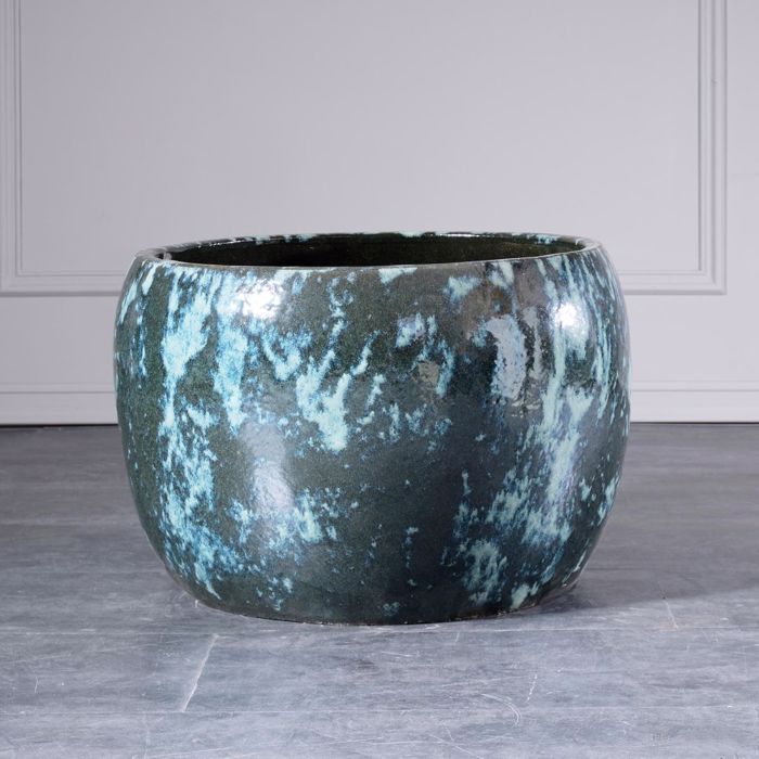 Supergreens Kaspo Keramiko Granite Prasino F55x38cm A-3740-8