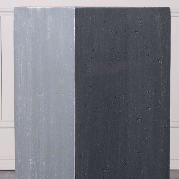 Supergreens Γλάστρα Πήλινη Κάθετη ''Rocky'' Γκρι Medium 27x27x60cm B-7050-8 Supergreens Gastra Pilini Katheti ''Rocky'' Ggri Medium 27x27x60cm B-7050-8