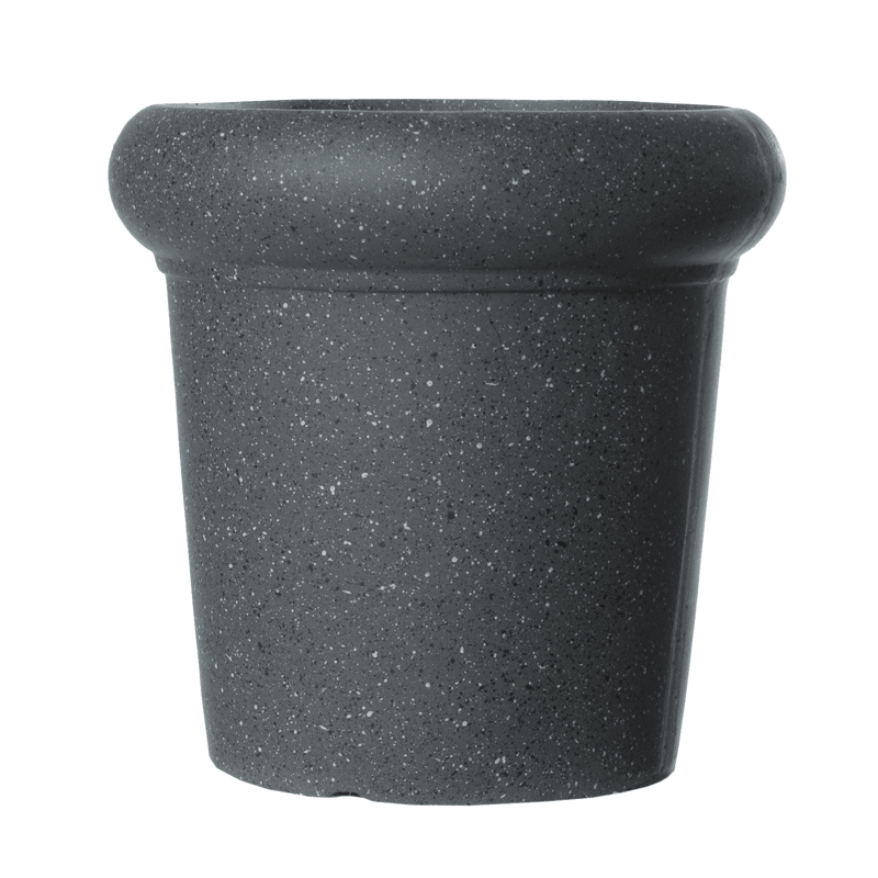 Γλάστρες - Ζαρντινιέρες agiovlasitishome - ΣΗΜΑΝΤΙΚΟ: Σε περίπτωση διαφοράς τιμής από το κατάστημα ισχύει παντα και μόνο η τιμή του καταστήματος Supergreens Γλάστρα Πήλινη με Γείσο ''Spot'' Γκρι L Φ48