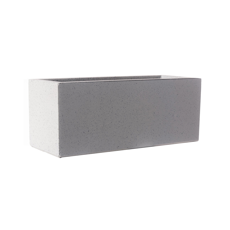 Γλάστρες - Ζαρντινιέρες agiovlasitishome - ΣΗΜΑΝΤΙΚΟ: Σε περίπτωση διαφοράς τιμής από το κατάστημα ισχύει παντα και μόνο η τιμή του καταστήματος Supergreens Γλάστρα Πήλινη Ορθογώνια ''Stone'' Γκρι L 8