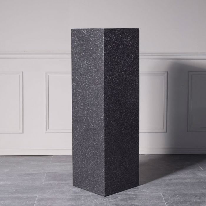 Supergreens Ανθοστήλη Πήλινη ''Terazzo'' Μαύρο Large 36x36x120cm C-6150-8 Supergreens Anthostili Pilini ''Terazzo'' Mavro Large 36x36x120cm C-6150-8