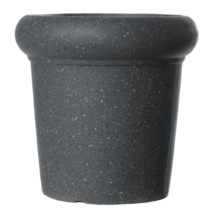 Γλάστρες - Ζαρντινιέρες agiovlasitishome - ΣΗΜΑΝΤΙΚΟ: Σε περίπτωση διαφοράς τιμής από το κατάστημα ισχύει παντα και μόνο η τιμή του καταστήματος Supergreens Γλάστρα Πήλινη με Γείσο ''Spot'' Γκρι XL Φ5