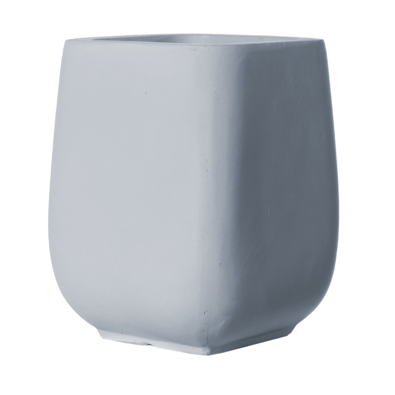 Supergreens Γλάστρα Πήλινη Κάθετη ''Regal'' Γκρι XL 55x55x66cm D-7270-8