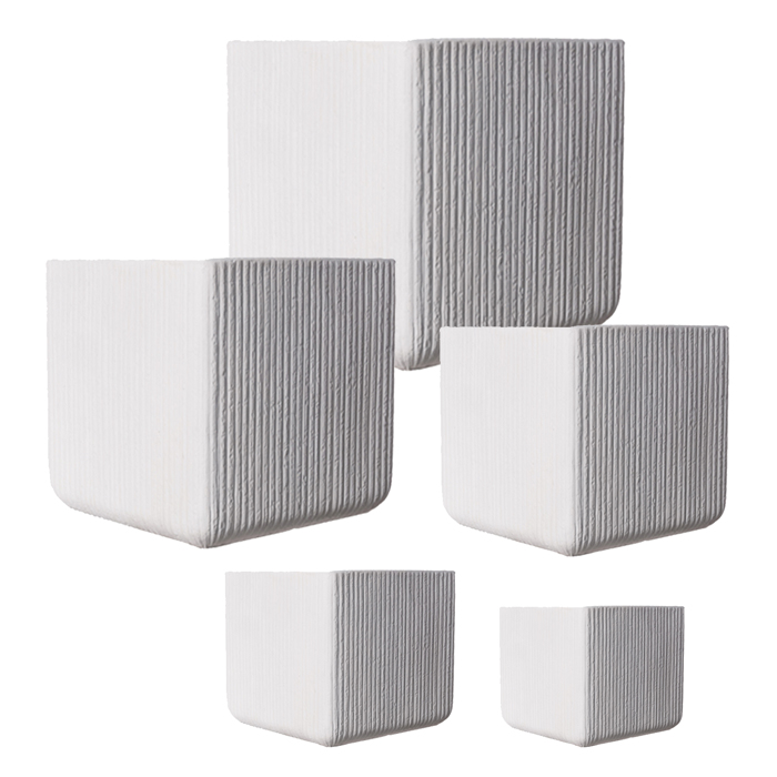 Supergreens Gastra Pilini Tetragni ''Stripe'' Lefki XXL 55x55x47cm E-5170-8