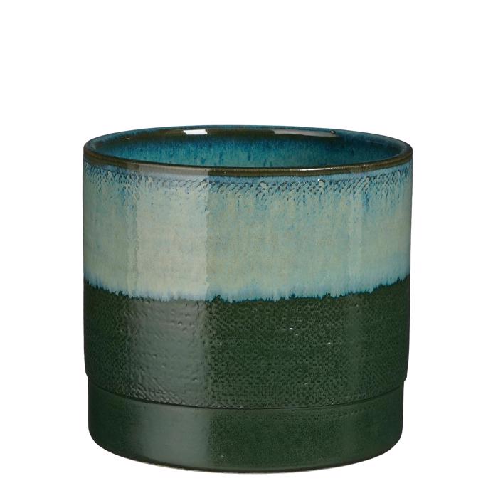 Supergreens Kaspo Terakota Strongulo ''Olof'' Skouro Prasino F22x20cm 0680-8