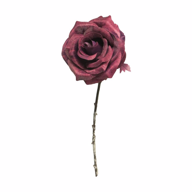 Supergreens Τεχνητό Κλωνάρι Τριαντάφυλλο Παγωμένο Μωβ 45cm 1141-7