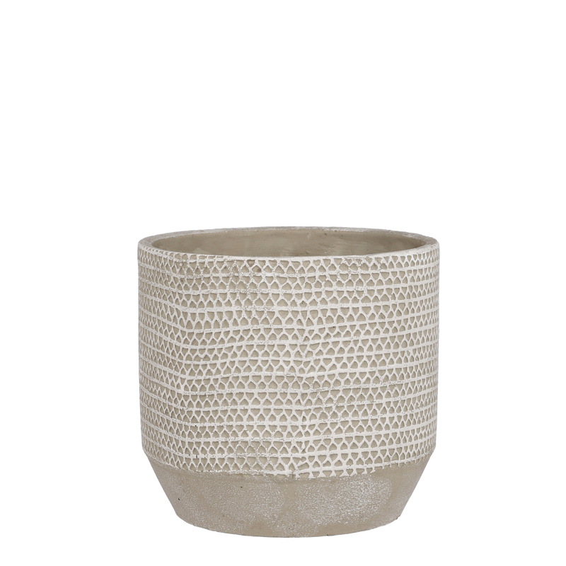 Γλάστρες - Ζαρντινιέρες agiovlasitishome - ΣΗΜΑΝΤΙΚΟ: Σε περίπτωση διαφοράς τιμής από το κατάστημα ισχύει παντα και μόνο η τιμή του καταστήματος Supergreens Κασπώ Τερακότα Μπεζ Φ17x15cm 1260-8