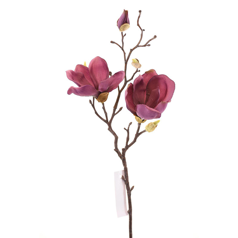 Supergreens Τεχνητό Κλωνάρι Μανόλια Σκούρο Μωβ 50cm 138