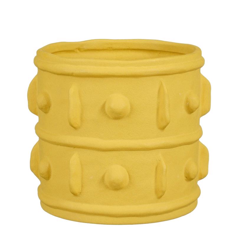 Γλάστρες - Ζαρντινιέρες agiovlasitishome - ΣΗΜΑΝΤΙΚΟ: Σε περίπτωση διαφοράς τιμής από το κατάστημα ισχύει παντα και μόνο η τιμή του καταστήματος Supergreens Κασπώ Τερακότα Στρογγυλό ''Eden'' Ώχρα Φ20.