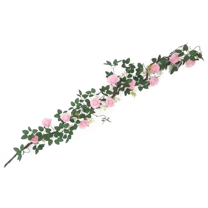 Supergreens Τεχνητή Γιρλάντα Τριαντάφυλλο Garden Ροζ 24