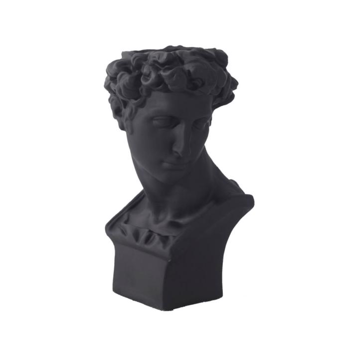 Supergreens Kaspo Keramiko Andriki Figura Mavro F35x57.5cm 1970-8