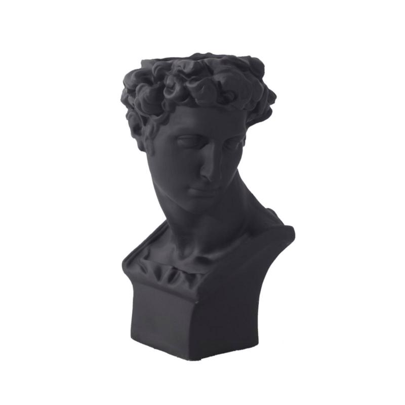 Γλάστρες - Ζαρντινιέρες agiovlasitishome - ΣΗΜΑΝΤΙΚΟ: Σε περίπτωση διαφοράς τιμής από το κατάστημα ισχύει παντα και μόνο η τιμή του καταστήματος Supergreens Κασπώ Κεραμικό Ανδρική Φιγούρα Μαύρο Φ35x57