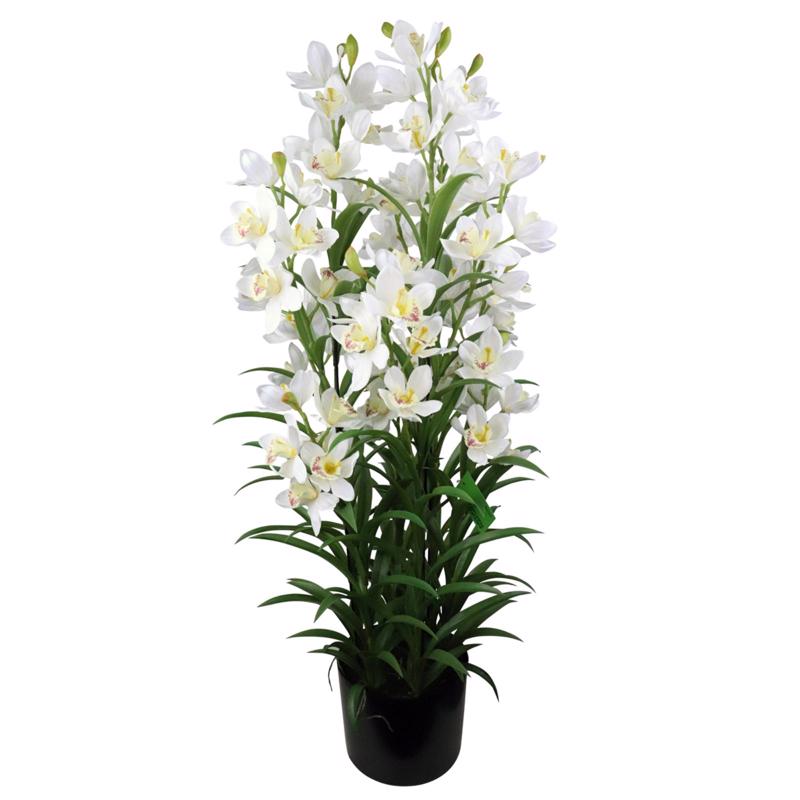 Γλάστρες - Ζαρντινιέρες agiovlasitishome - ΣΗΜΑΝΤΙΚΟ: Σε περίπτωση διαφοράς τιμής από το κατάστημα ισχύει παντα και μόνο η τιμή του καταστήματος Supergreens Τεχνητό Φυτό Ορχιδέα ''Cymbidium Orchid'' Λ