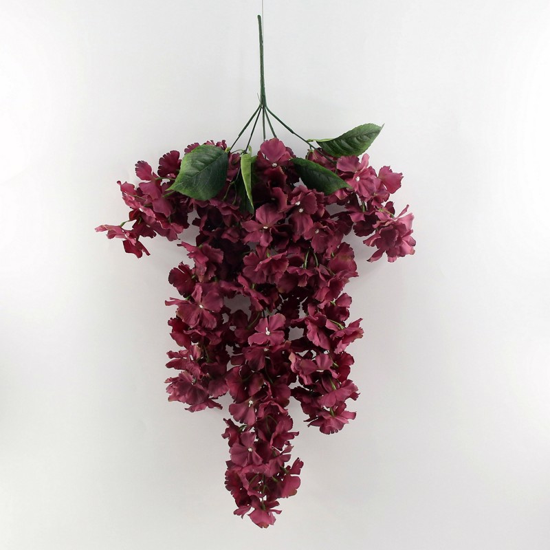 Γλάστρες - Ζαρντινιέρες agiovlasitishome - ΣΗΜΑΝΤΙΚΟ: Σε περίπτωση διαφοράς τιμής από το κατάστημα ισχύει παντα και μόνο η τιμή του καταστήματος Supergreens Τεχνητή Κρεμαστή Γλυσίνια ''Venusta'' Κόκκι