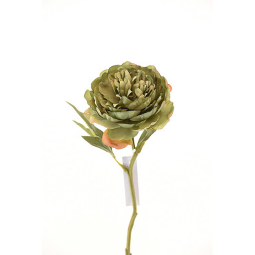 Supergreens Τεχνητό Κλωνάρι Παιώνια Πράσινη 34cm 3280-7