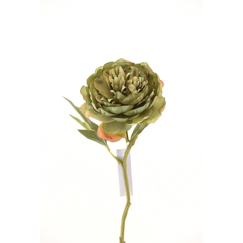 Supergreens Τεχνητό Κλωνάρι Παιώνια Πράσινη 34cm 3280-7