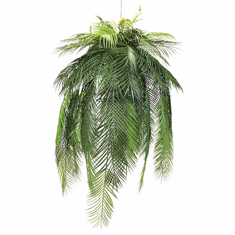 Γλάστρες - Ζαρντινιέρες agiovlasitishome - ΣΗΜΑΝΤΙΚΟ: Σε περίπτωση διαφοράς τιμής από το κατάστημα ισχύει παντα και μόνο η τιμή του καταστήματος Supergreens Τεχνητή Κρεμαστή Αρέκα ''Malagasy'' Πράσινη