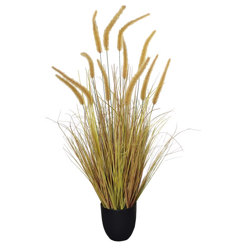 Γλάστρες - Ζαρντινιέρες agiovlasitishome - ΣΗΜΑΝΤΙΚΟ: Σε περίπτωση διαφοράς τιμής από το κατάστημα ισχύει παντα και μόνο η τιμή του καταστήματος Supergreens Τεχνητό Φυτό Πενισέτο ''Bristle'' Πράσινο 1