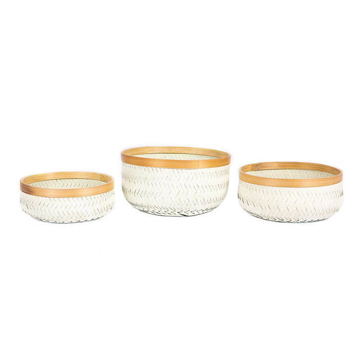 Supergreens Set ton 3 Kalathi Ratan Lefko F28x13cm 3730-8