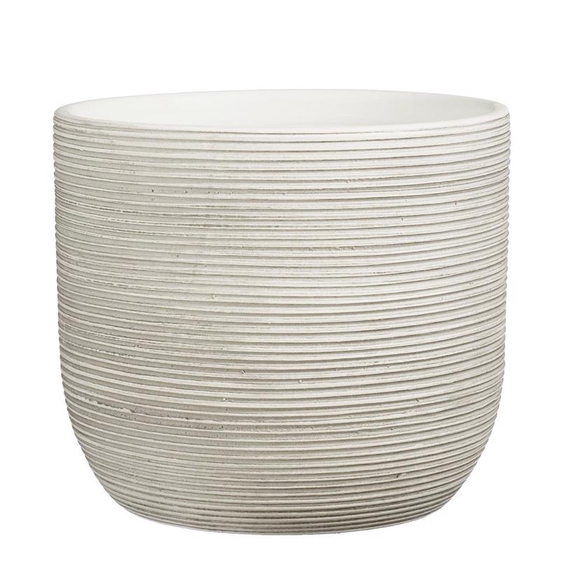 Supergreens Κασπώ Τερακότα Στρογγυλό ''Samuel'' Off Whi