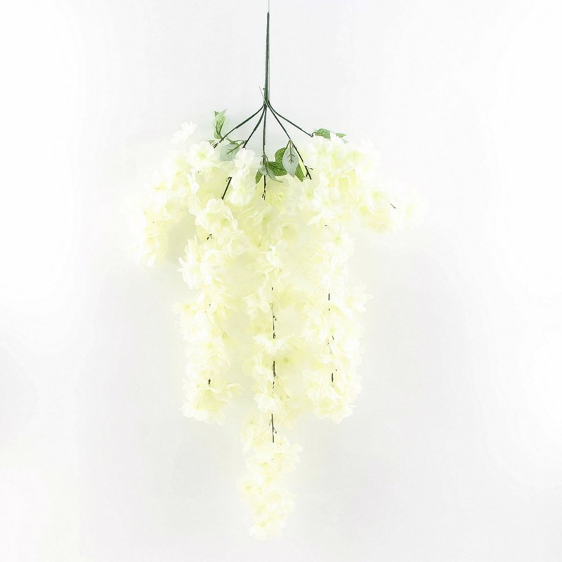 Supergreens Τεχνητή Κρεμαστή Γλυσίνια ''Venusta'' Λευκή 74 εκ. 4181-7