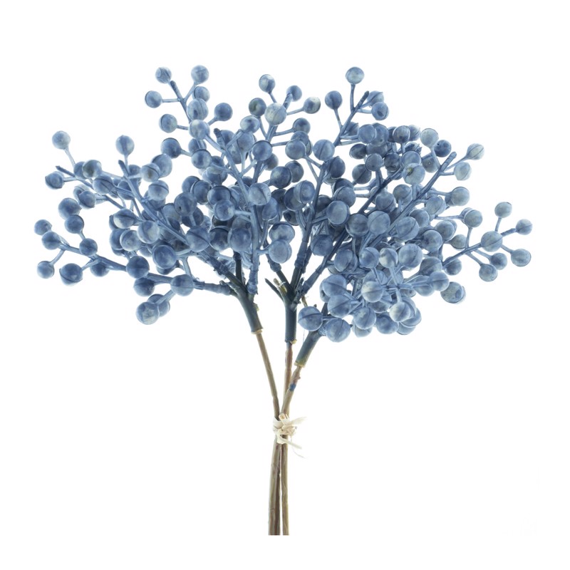 Supergreens Τεχνητό Μπουκέτο Σαμπούκος Μπλε 28cm 4691-7