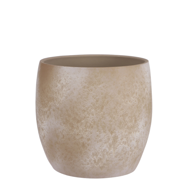 Γλάστρες - Ζαρντινιέρες agiovlasitishome - ΣΗΜΑΝΤΙΚΟ: Σε περίπτωση διαφοράς τιμής από το κατάστημα ισχύει παντα και μόνο η τιμή του καταστήματος Supergreens Κασπώ Τερακότα Μπεζ Φ33x31cm 5060-8