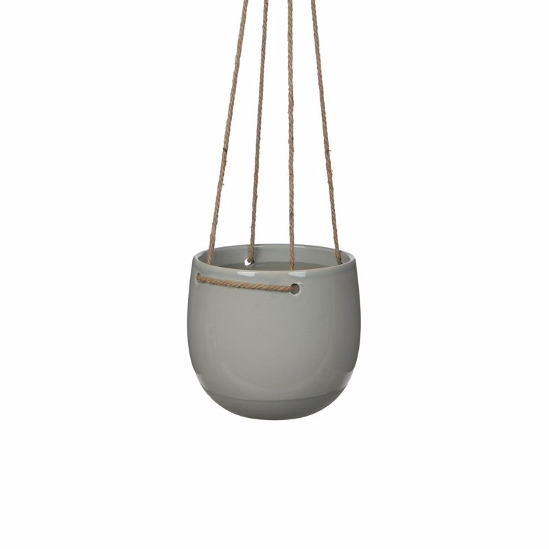 Supergreens Κρεμαστό Κασπώ Κεραμικό Λευκό Φ18x17cm 5250-8