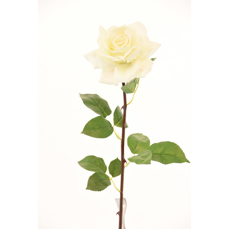 Supergreens Τεχνητό Κλωνάρι Τριαντάφυλλο Λευκό 75cm 5820-7