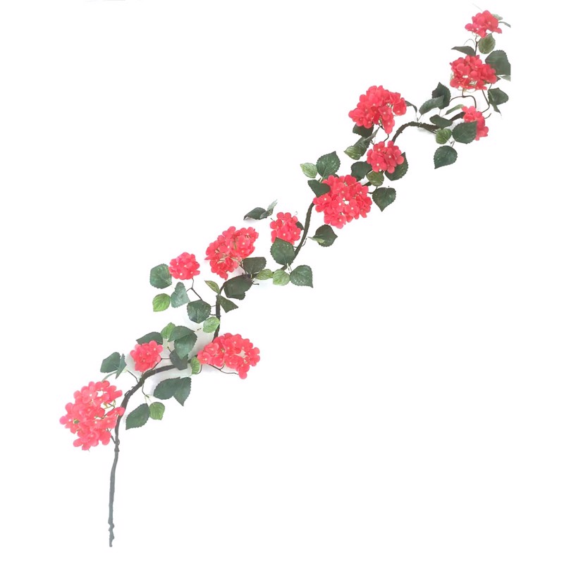 Supergreens Τεχνητή Γιρλάντα Τριαντάφυλλο Garden Κόκκιν