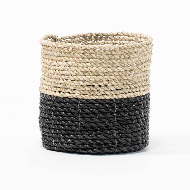 Supergreens - ΣΗΜΑΝΤΙΚΟ: Σε περίπτωση διαφοράς τιμής από το κατάστημα ισχύει παντα και μόνο η τιμή του καταστήματος Supergreens Καλάθι Πλεκτό ''Grass'' Φυσικό/Μαύρο Φ16x15