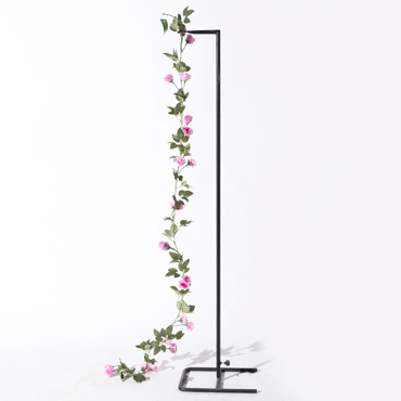 Supergreens Τεχνητή Γιρλάντα Τριαντάφυλλο Σομόν 210cm 6851-7