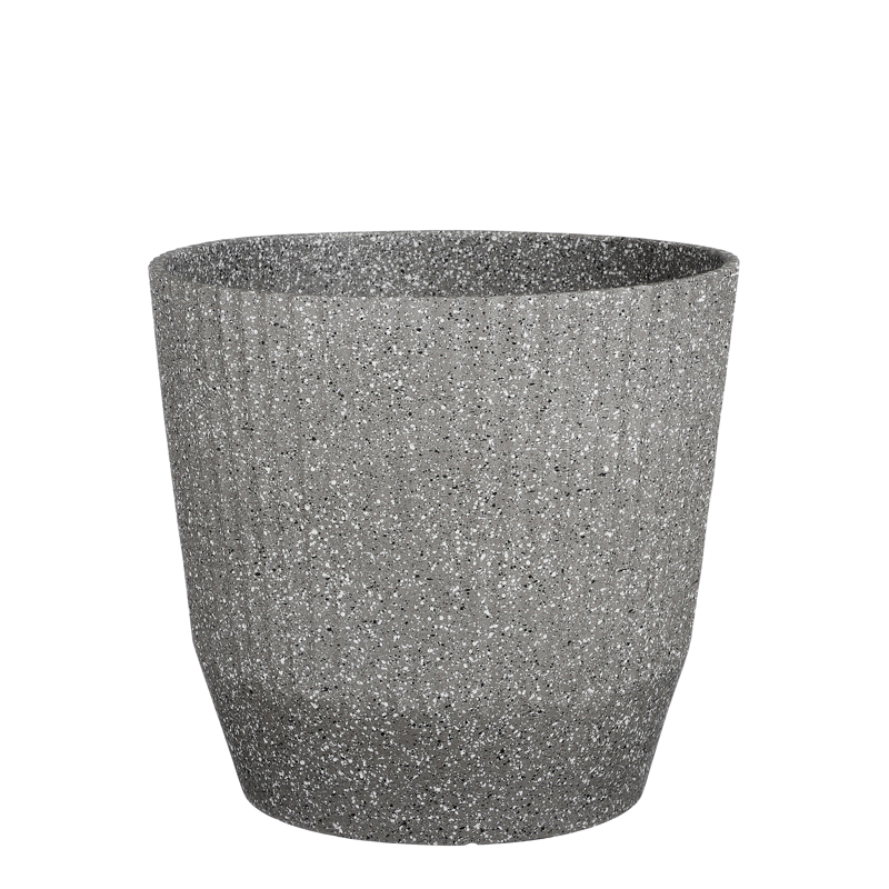 Γλάστρες - Ζαρντινιέρες agiovlasitishome - ΣΗΜΑΝΤΙΚΟ: Σε περίπτωση διαφοράς τιμής από το κατάστημα ισχύει παντα και μόνο η τιμή του καταστήματος Supergreens Γλάστρα PVC Terazzo Γκρι Φ37x33cm 7160-8