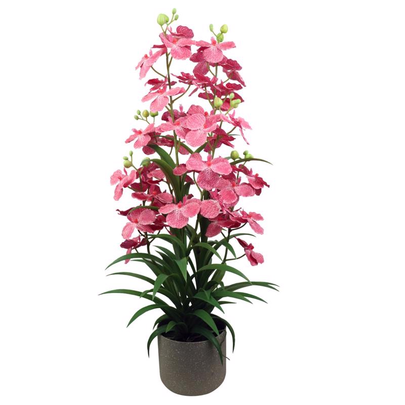 Γλάστρες - Ζαρντινιέρες agiovlasitishome - ΣΗΜΑΝΤΙΚΟ: Σε περίπτωση διαφοράς τιμής από το κατάστημα ισχύει παντα και μόνο η τιμή του καταστήματος Supergreens Τεχνητό Φυτό Ορχιδέα ''Oncidium Orchid'' Ρο
