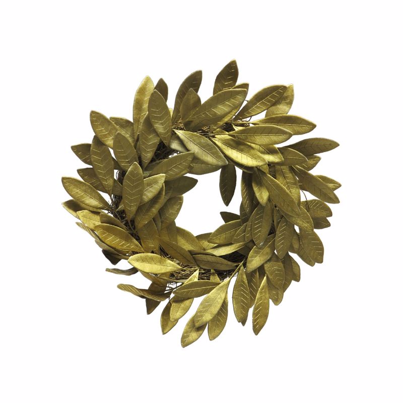 Supergreens Τεχνητό Στεφάνι Φίκος Χρυσό Φ40cm 7931-7