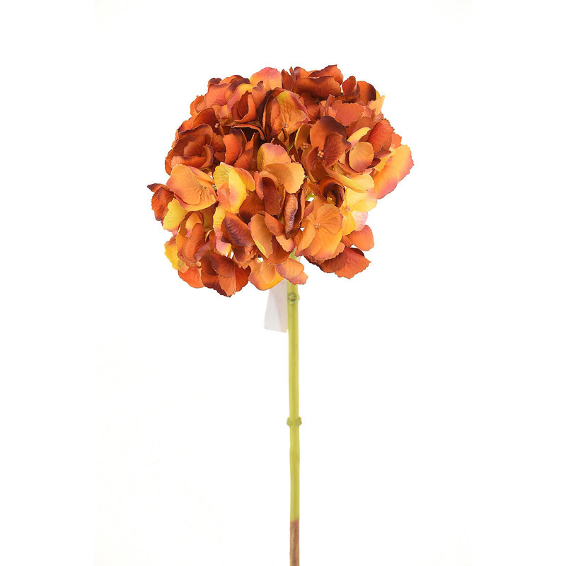 Supergreens Τεχνητό Κλωνάρι Ορτανσία Πορτοκαλί 52cm 8180-7