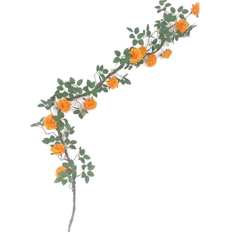 Γλάστρες - Ζαρντινιέρες agiovlasitishome - ΣΗΜΑΝΤΙΚΟ: Σε περίπτωση διαφοράς τιμής από το κατάστημα ισχύει παντα και μόνο η τιμή του καταστήματος Supergreens Τεχνητή Γιρλάντα Τριαντάφυλλο Garden Πορτοκ