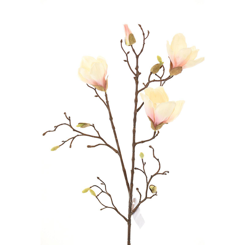 Supergreens Τεχνητό Κλωνάρι Μανόλια Κρεμ 85cm 9820-7