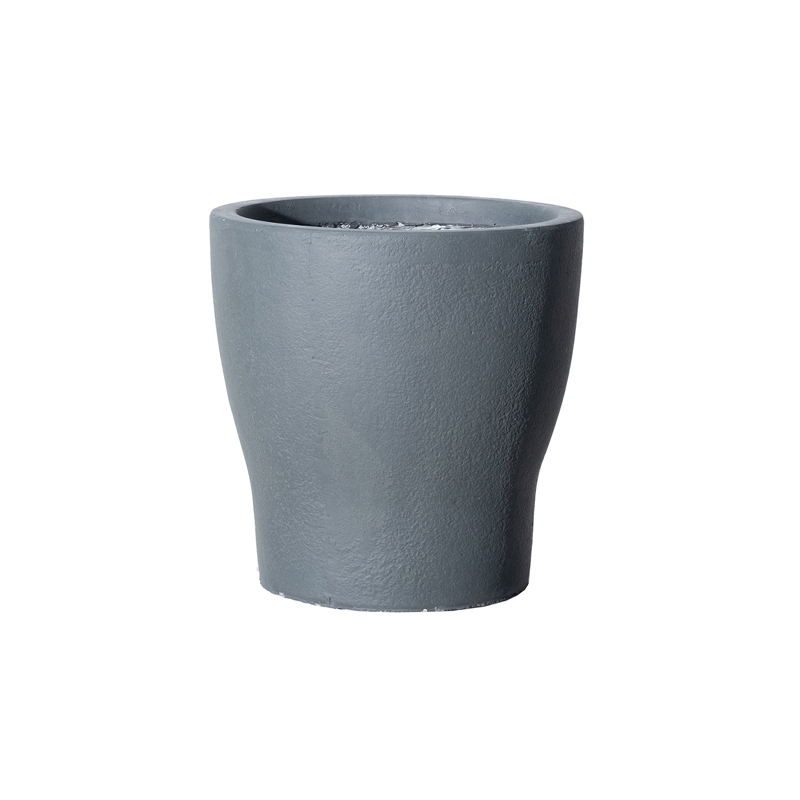 Γλάστρες - Ζαρντινιέρες agiovlasitishome - ΣΗΜΑΝΤΙΚΟ: Σε περίπτωση διαφοράς τιμής από το κατάστημα ισχύει παντα και μόνο η τιμή του καταστήματος Supergreens Γλάστρα Πήλινη Industrial Γκρι Small Φ27x27